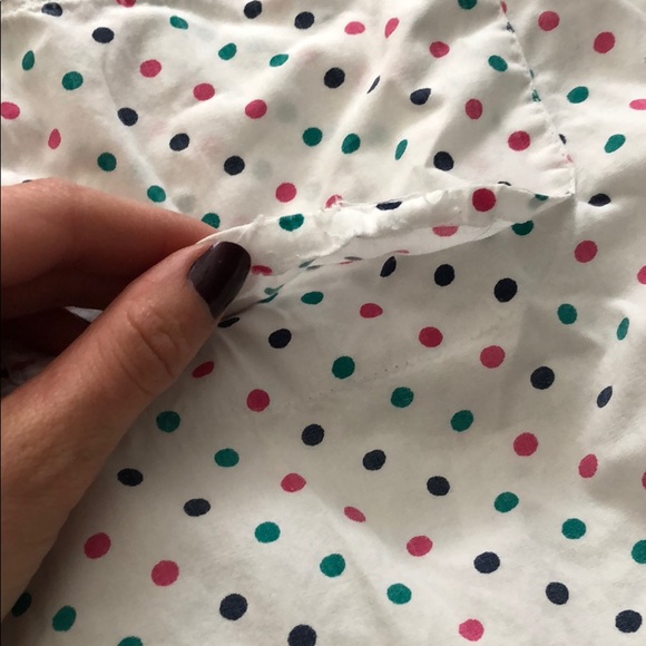 Vintage Polka Dot Pin Up button down shirt top z - Picture 7 of 7